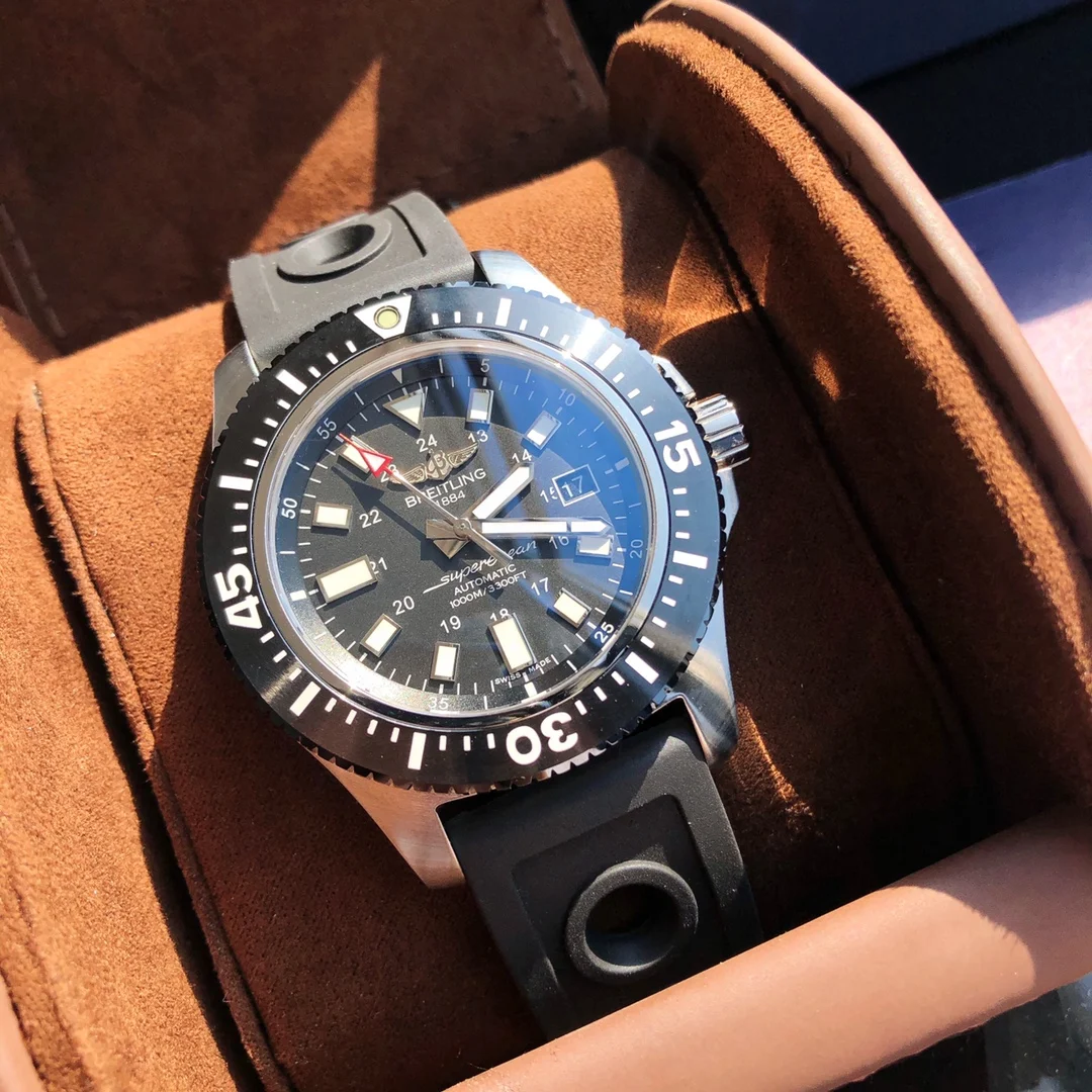 Breitling Superocean Ceramic 44mm — photographed off the sweep