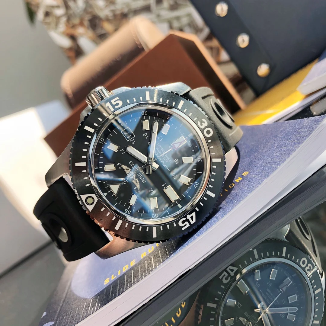 Breitling Superocean Ceramic 44mm — photographed off the sweep