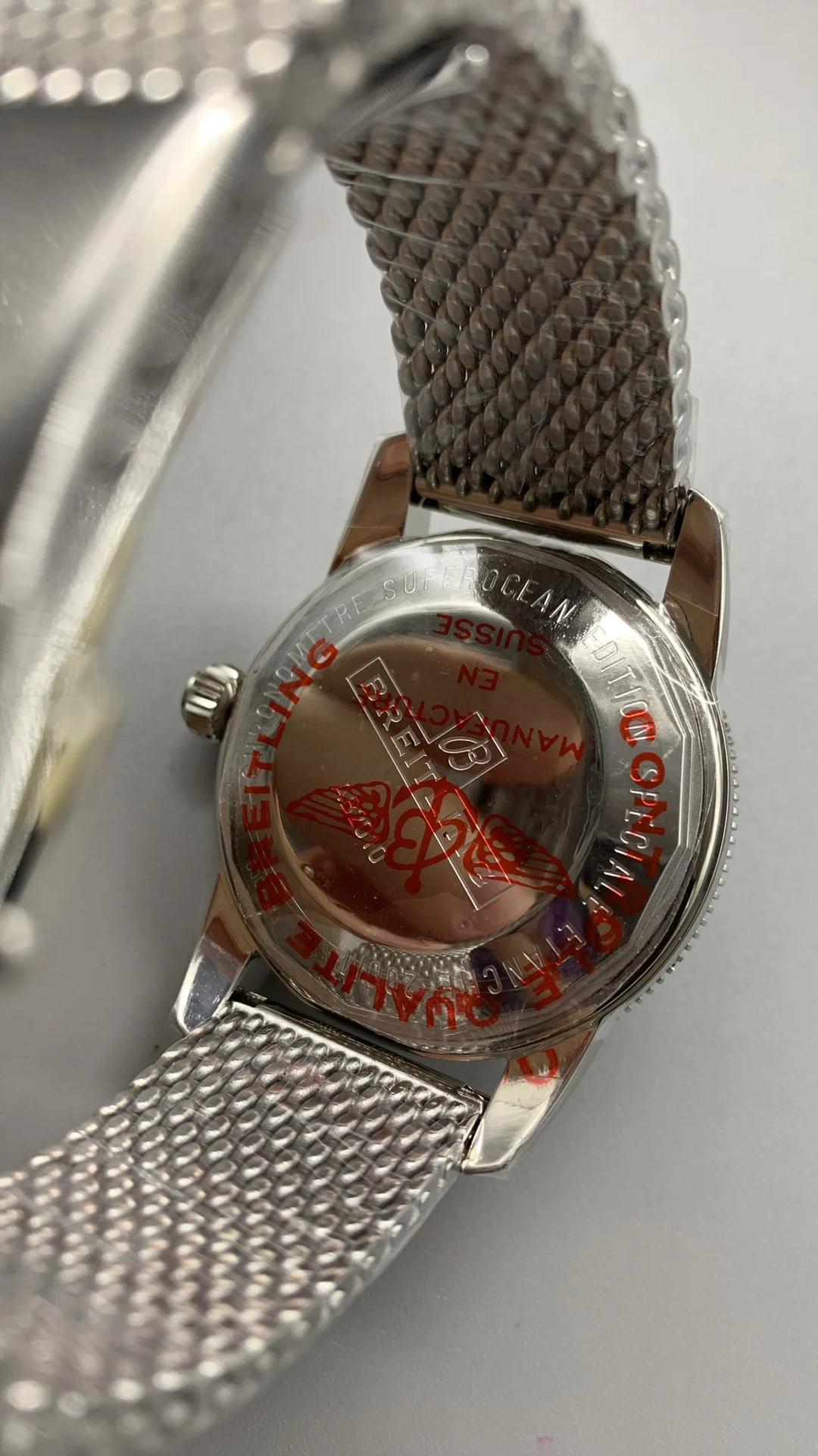 Breitling Superocean Panda β photographed off the sweep