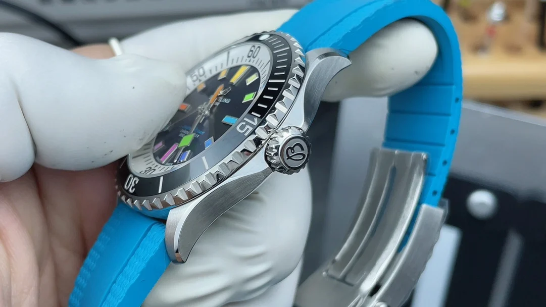 Breitling Superocean Rainbow — photographed off the sweep
