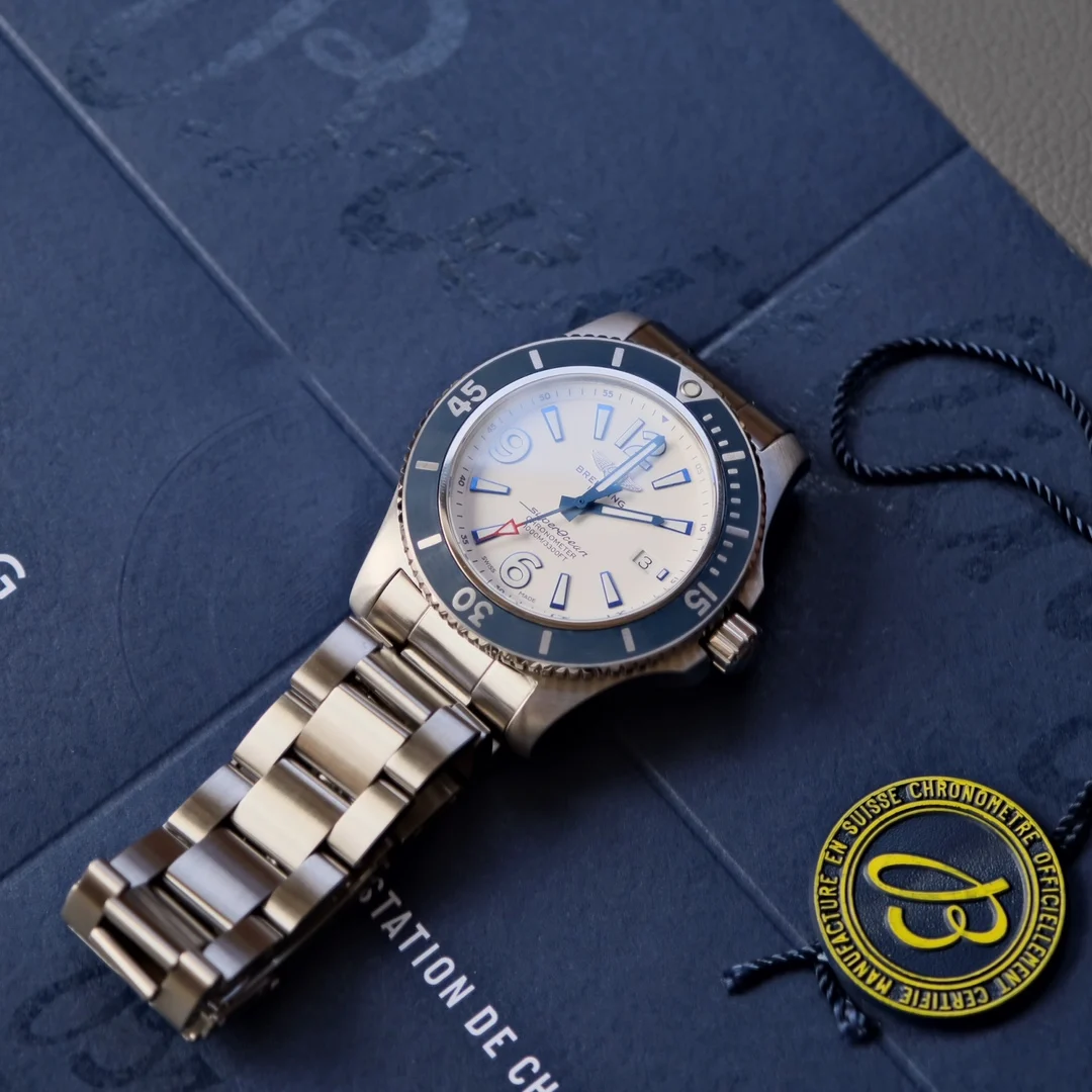 Breitling Superocean Steel 42mm — photographed off the sweep
