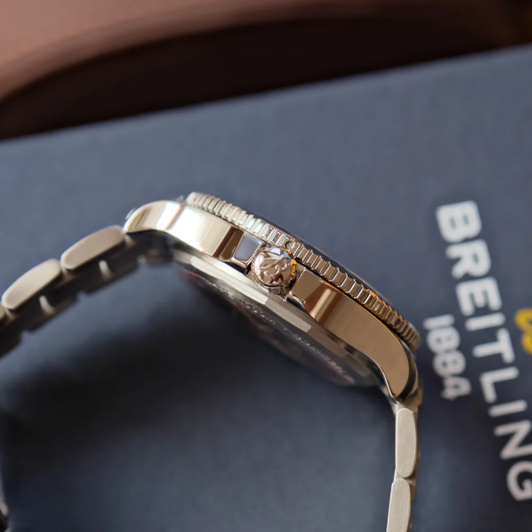 Breitling Superocean Steel 42mm — photographed off the sweep
