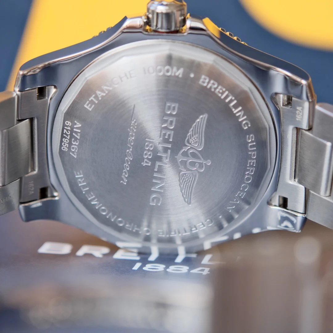 Breitling Superocean Steel 42mm — photographed off the sweep