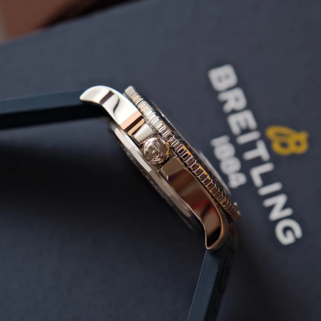 Breitling Superocean Steel 42mm — photographed off the sweep