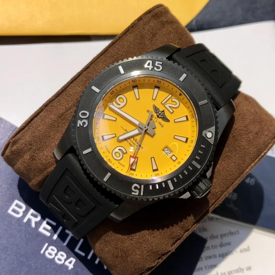 Breitling Superocean Steel 46mm — photographed off the sweep