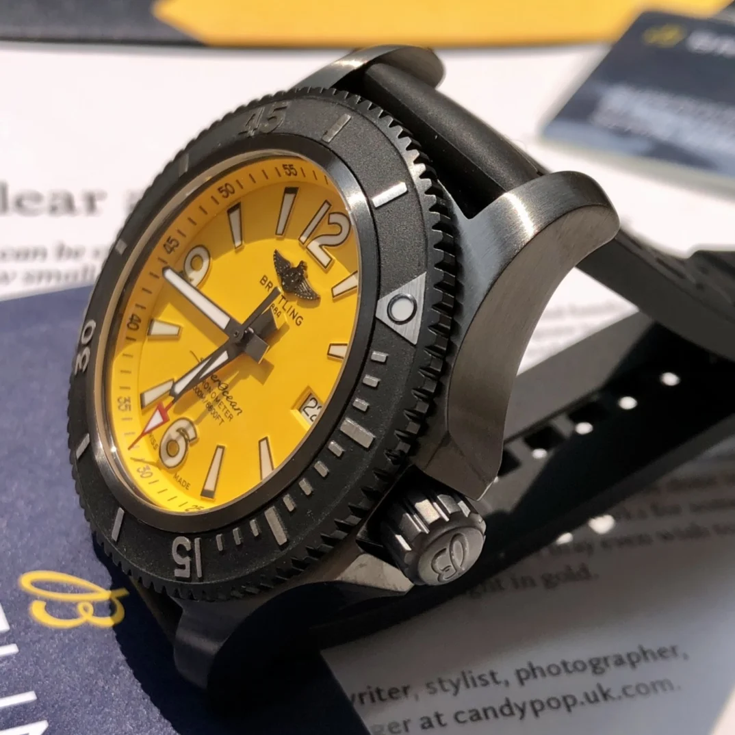 Breitling Superocean Steel 46mm — photographed off the sweep