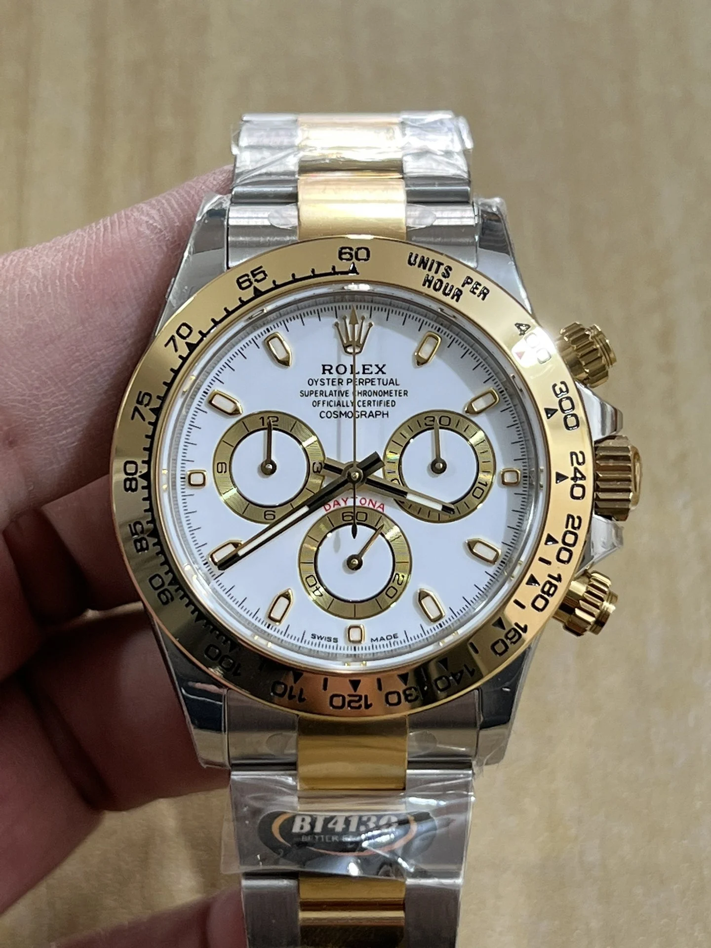 BT4130 two-tone steel and gold DI
