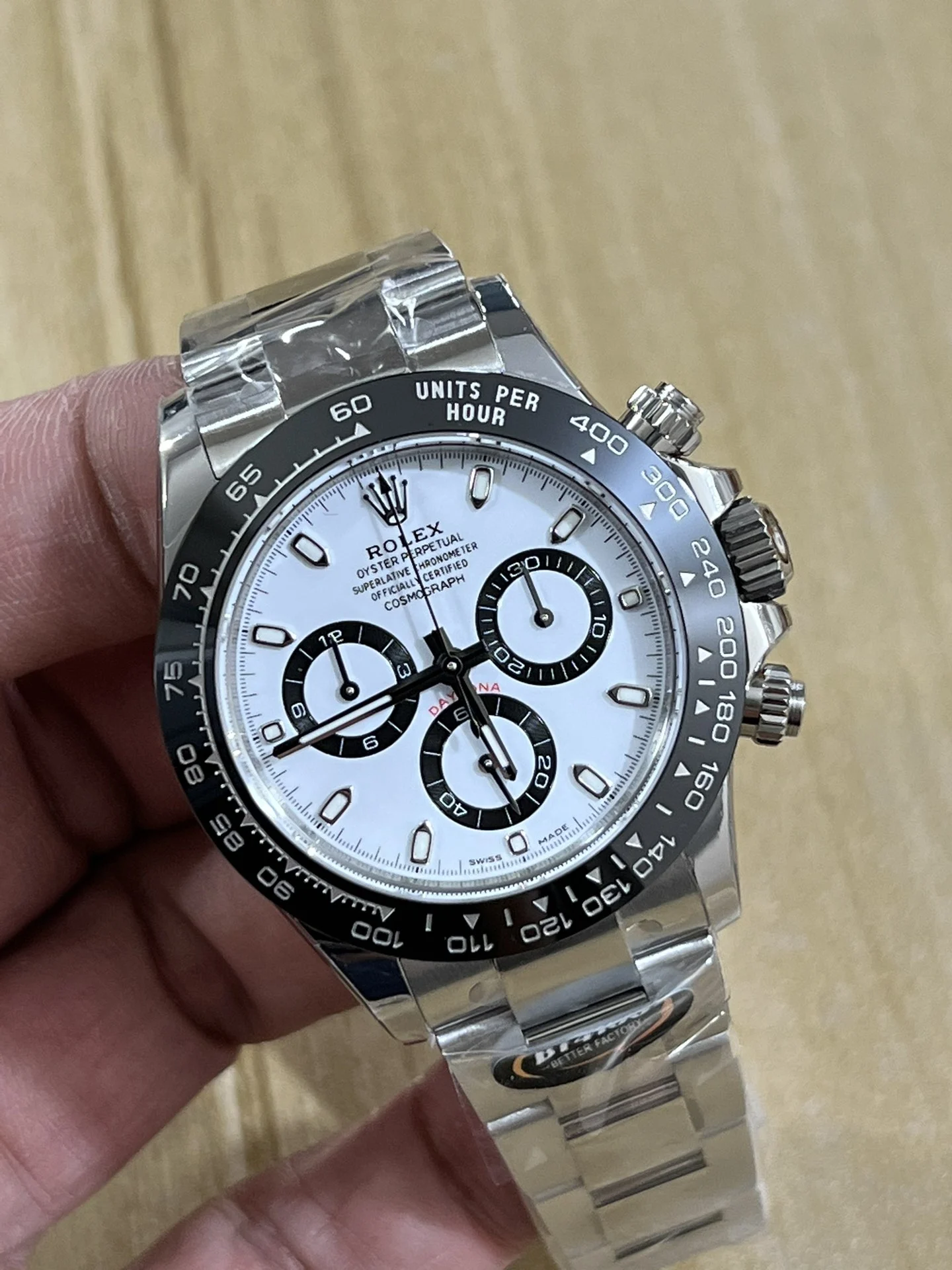 BT4130 White Panda — photographed off the sweep