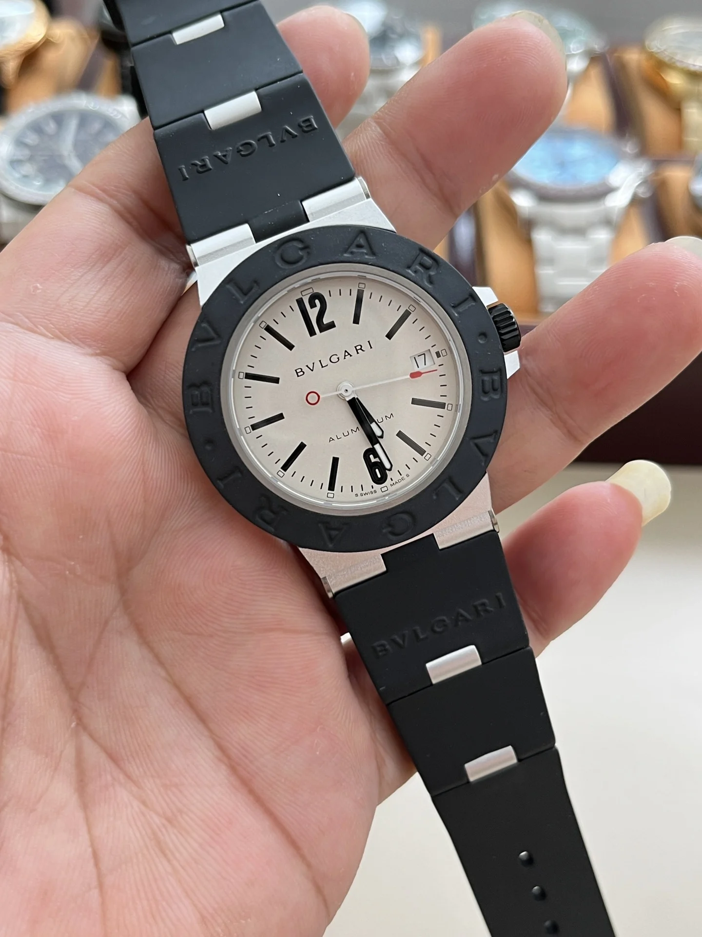 Bulgari 40mm — photographed off the sweep