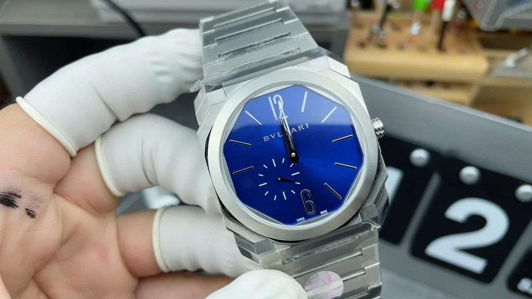 Bulgari Blue Dial — photographed off the sweep
