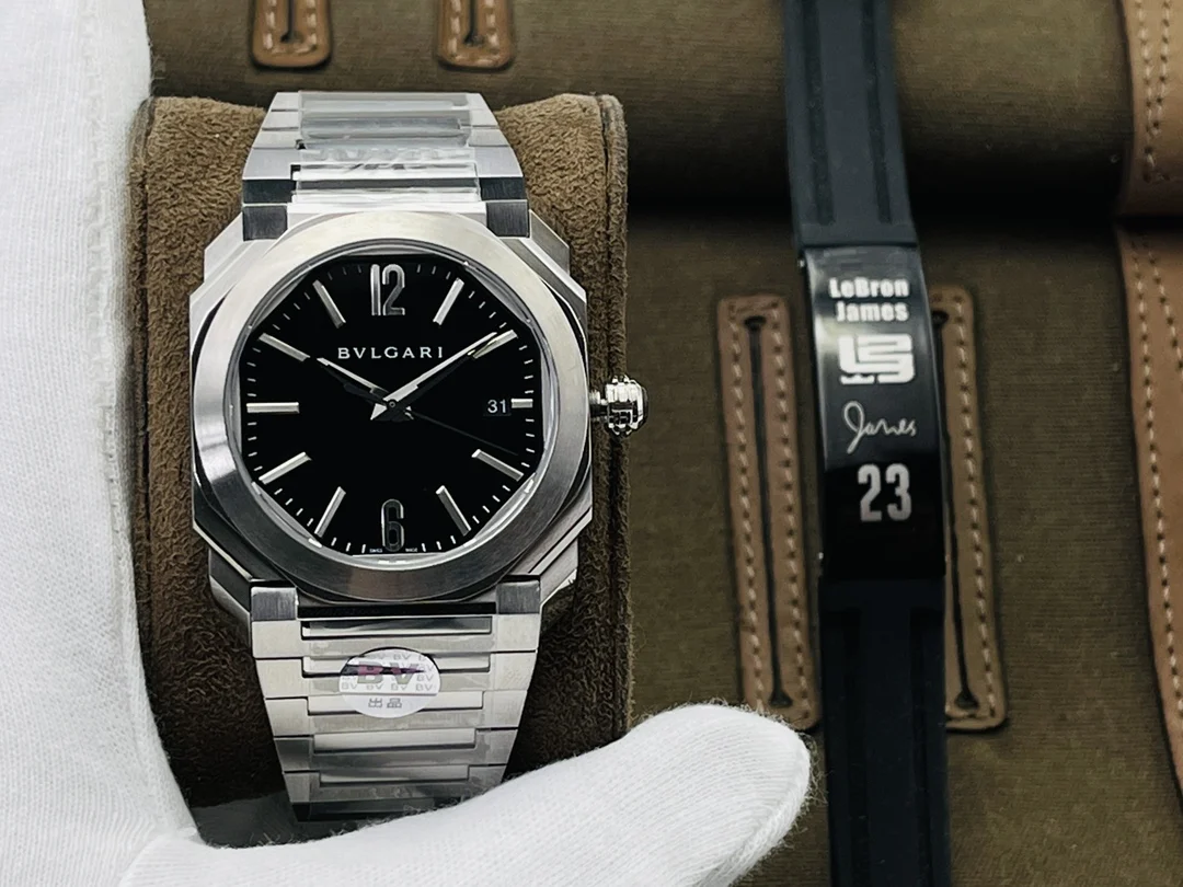 Bulgari Octo Steel — photographed off the sweep