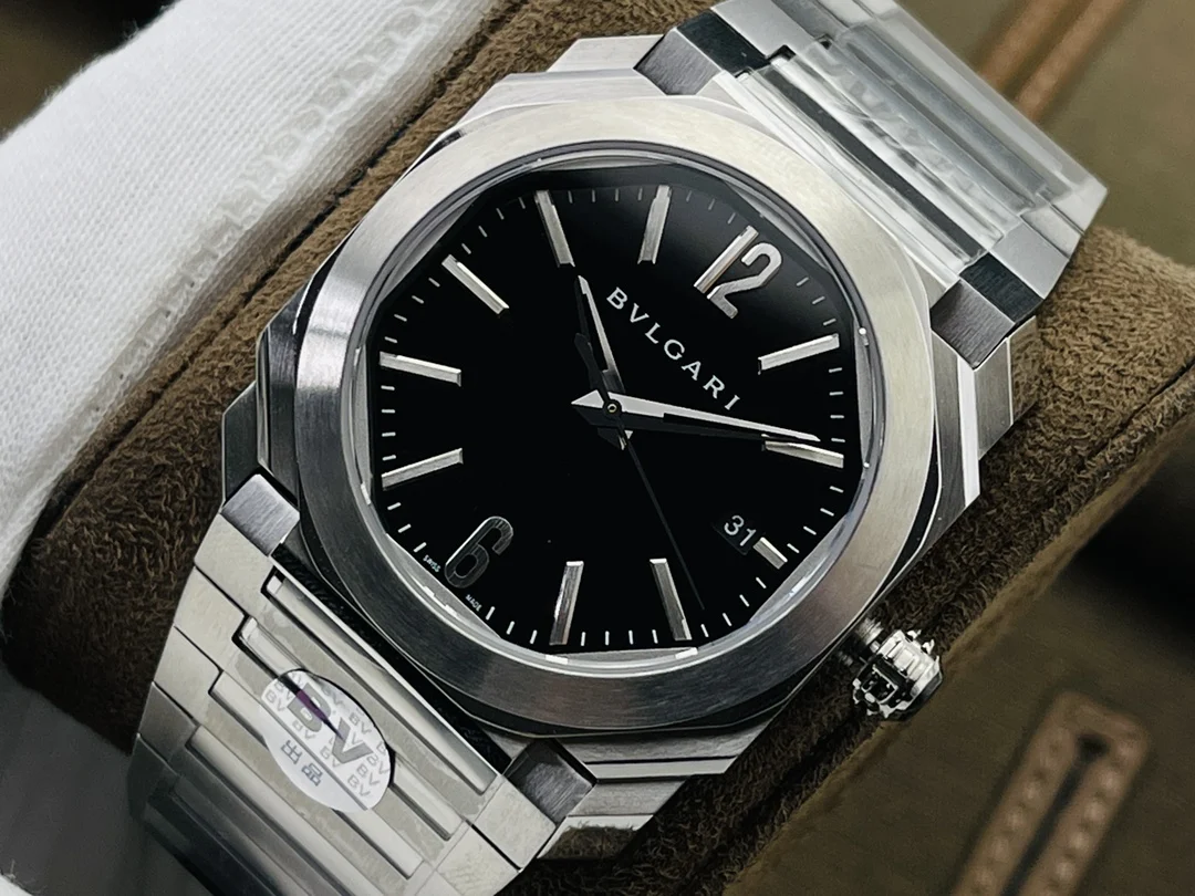 Bulgari Octo Steel — photographed off the sweep