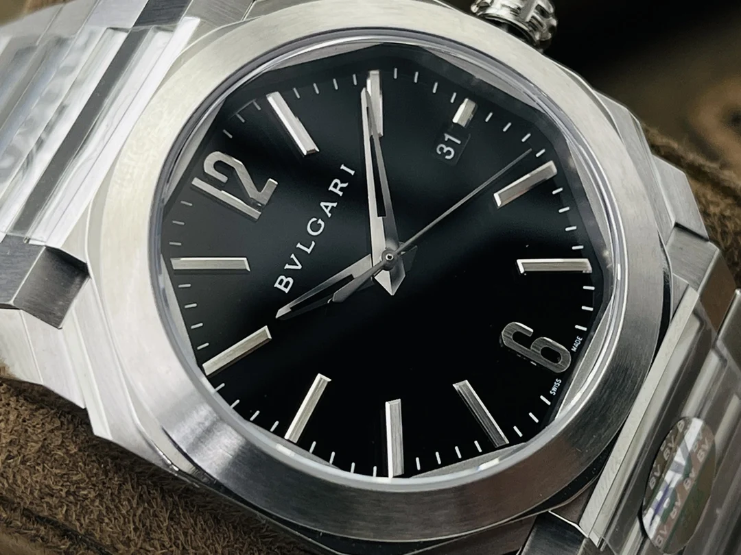 Bulgari Octo Steel — photographed off the sweep