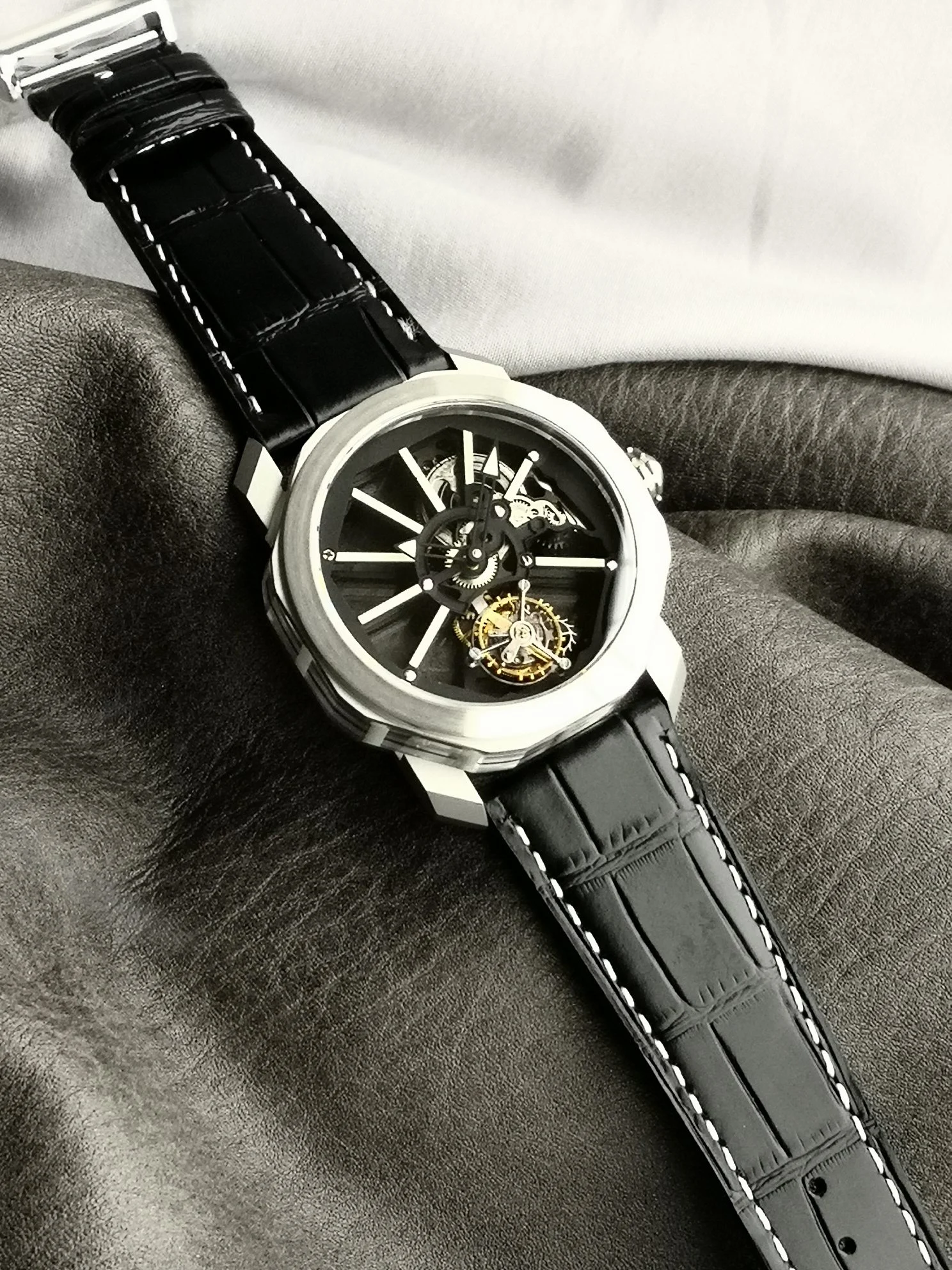 Bulgari Octo Tourbillon — photographed off the sweep