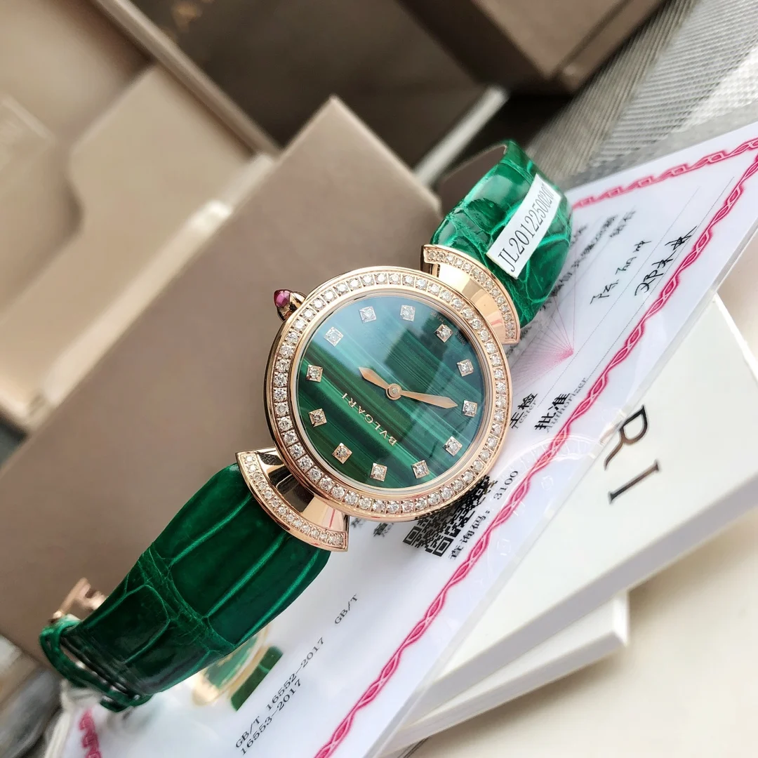 Bulgari Rose Gold Diamond-Set 30mm — photographed off the sweep