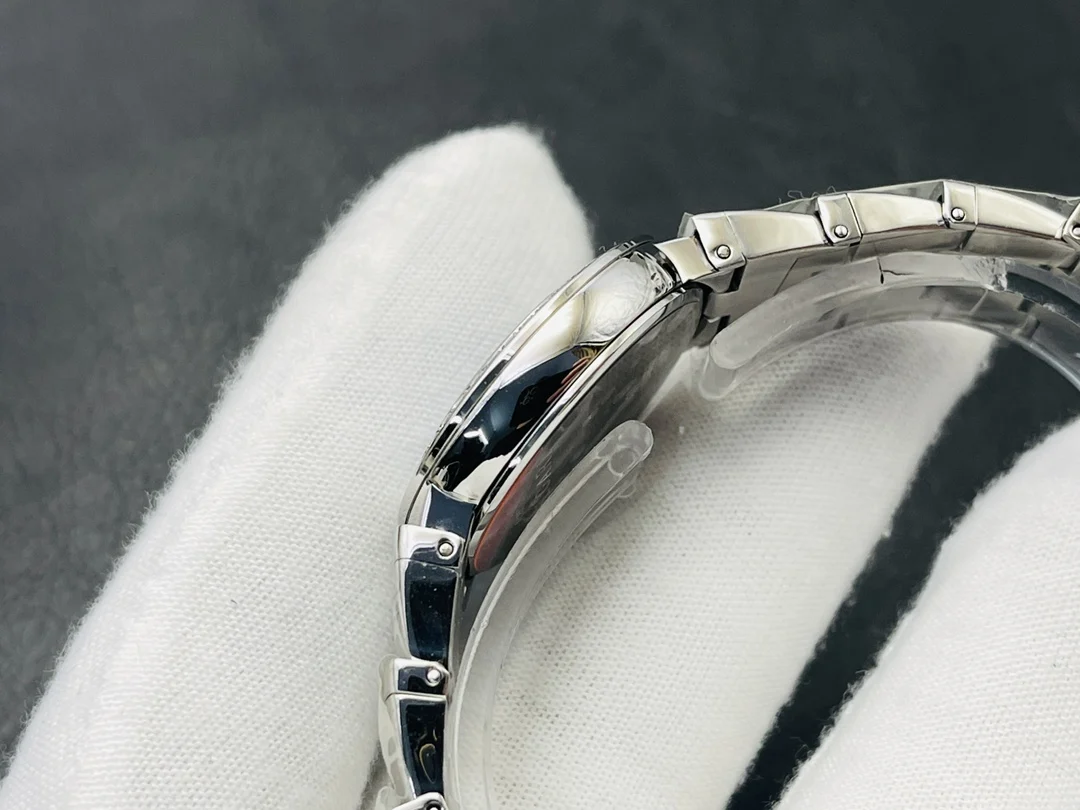 Bulgari Rose Gold Pink Dial Diamond-Set 28mm — photographed off the sweep