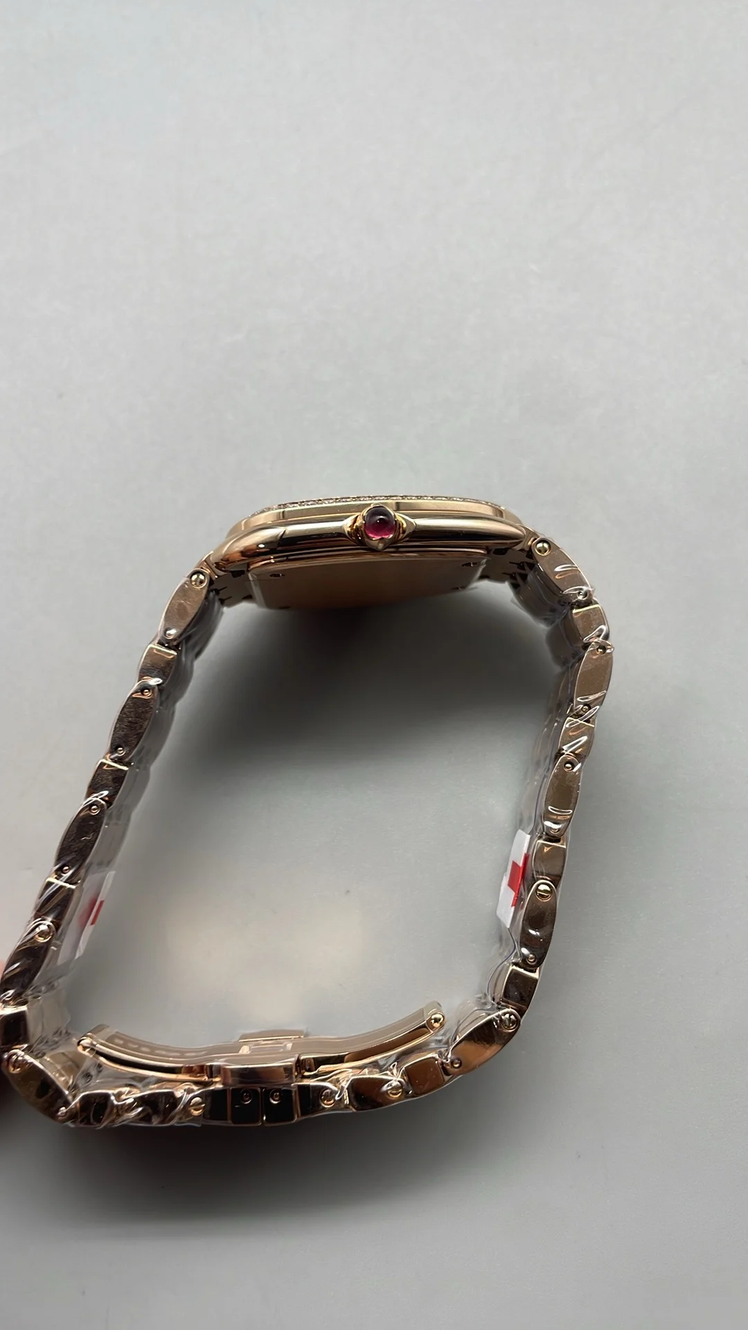 Bulgari Serpenti Rose Gold Diamond-Set — photographed off the sweep