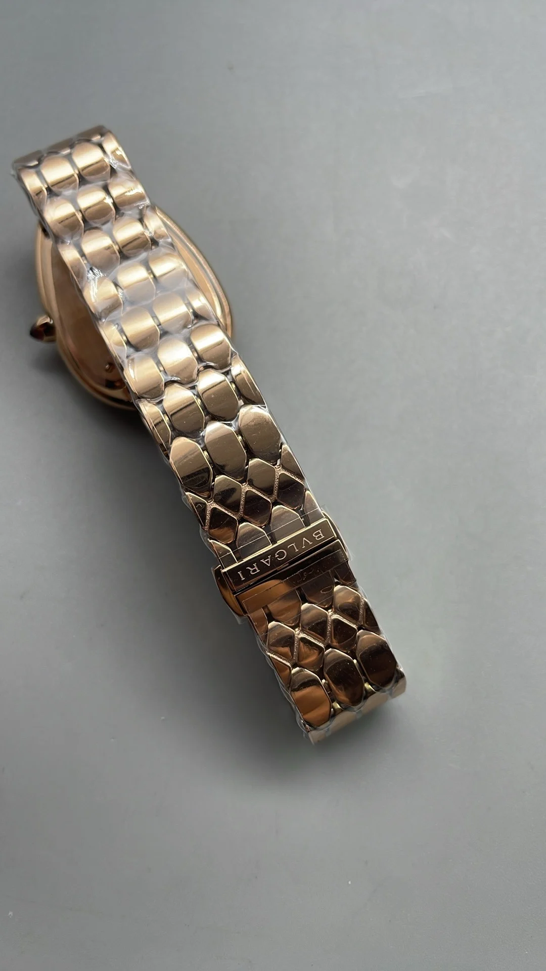 Bulgari Serpenti Rose Gold Diamond-Set — photographed off the sweep