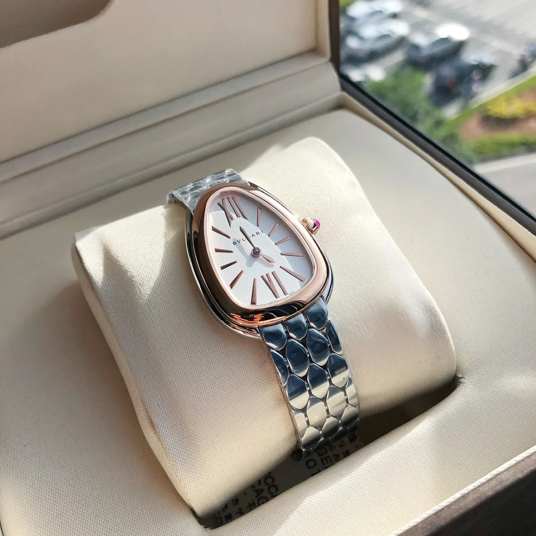 Bulgari Serpenti White Dial — photographed off the sweep