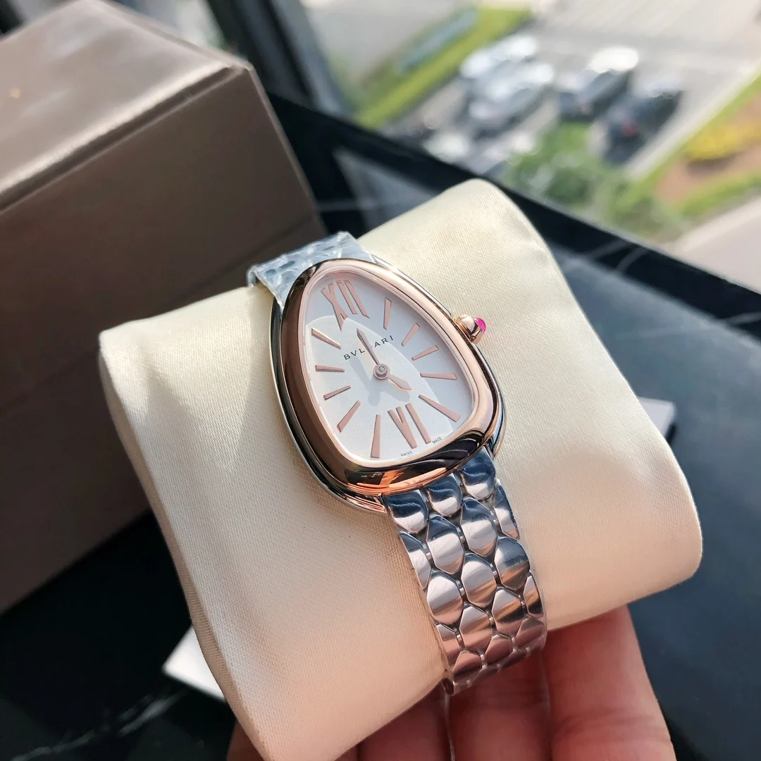 Bulgari Serpenti White Dial — photographed off the sweep