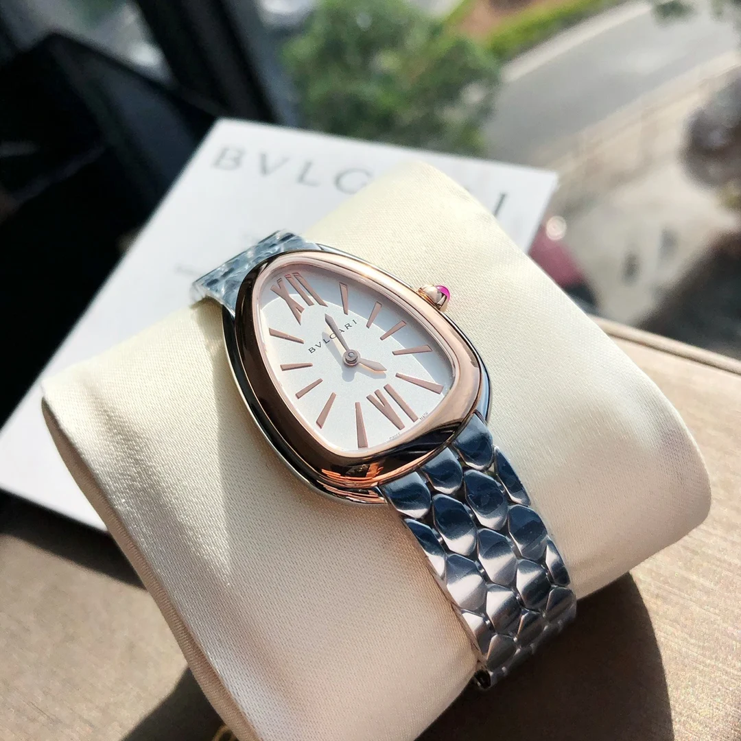 Bulgari Serpenti White Dial — photographed off the sweep