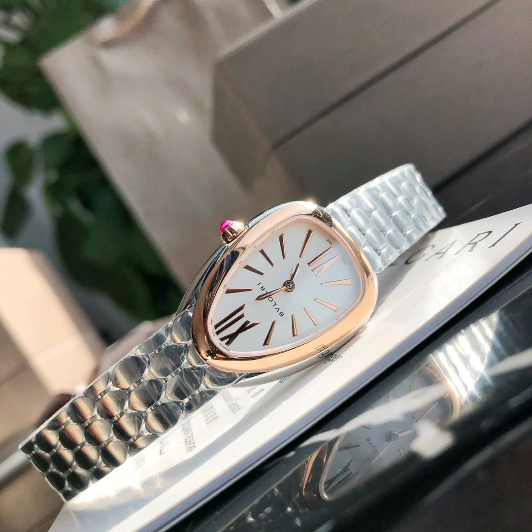 Bulgari Serpenti White Dial — photographed off the sweep