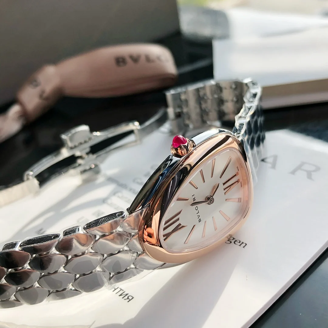 Bulgari Serpenti White Dial — photographed off the sweep