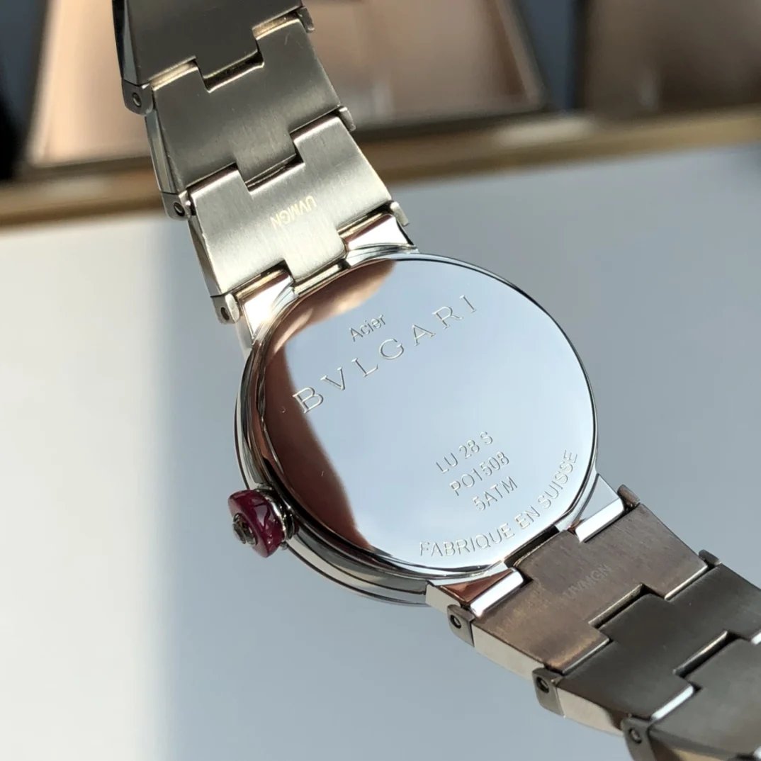 Bulgari Steel Blue Dial — photographed off the sweep