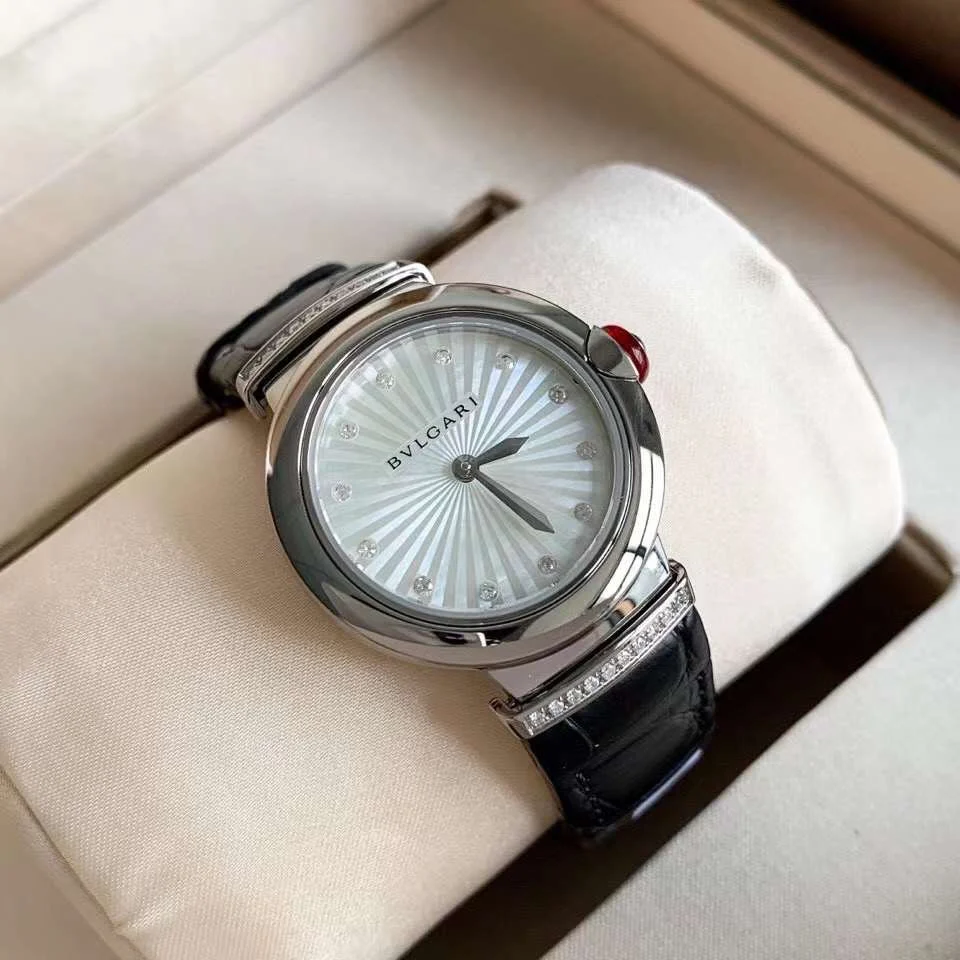 Bulgari Steel Diamond-Set 30mm