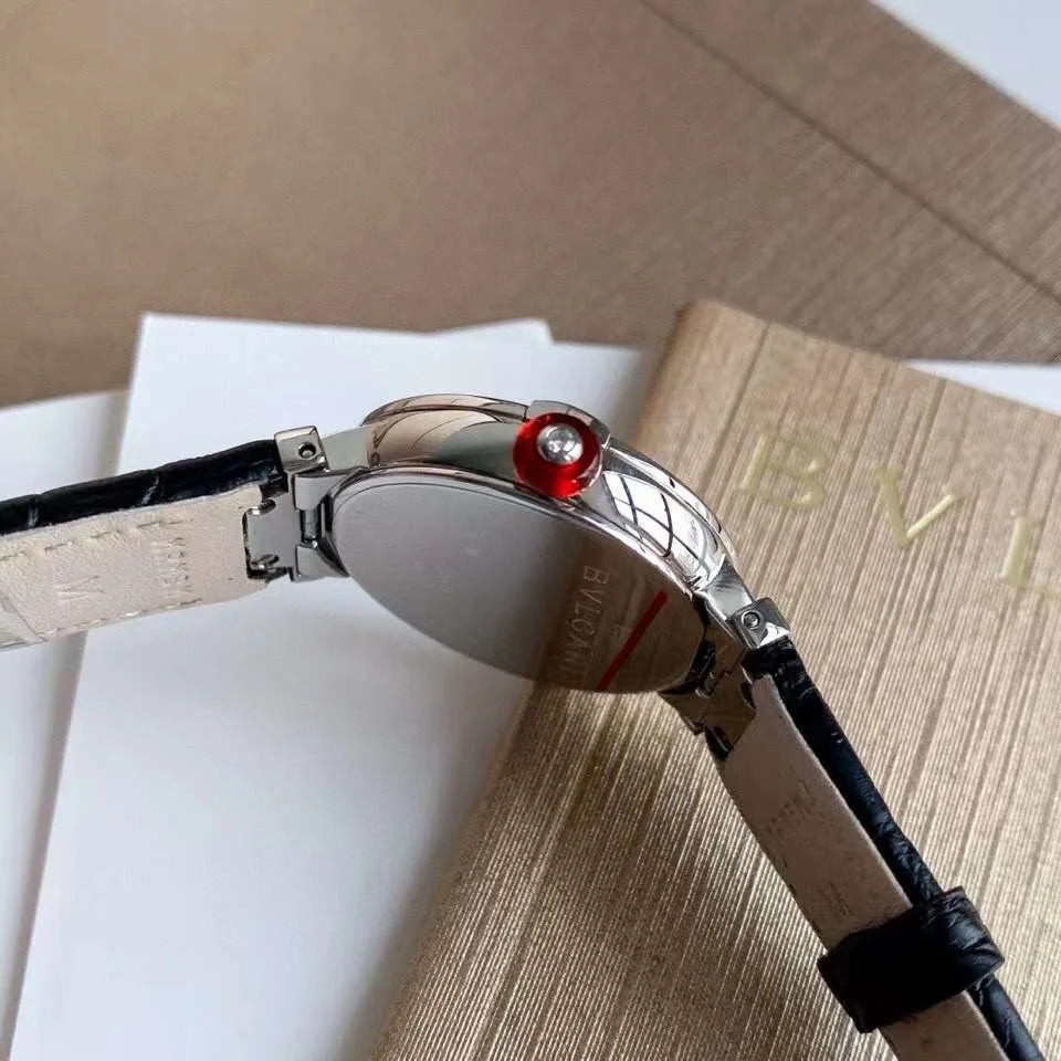 Bulgari Steel Diamond-Set 30mm — photographed off the sweep