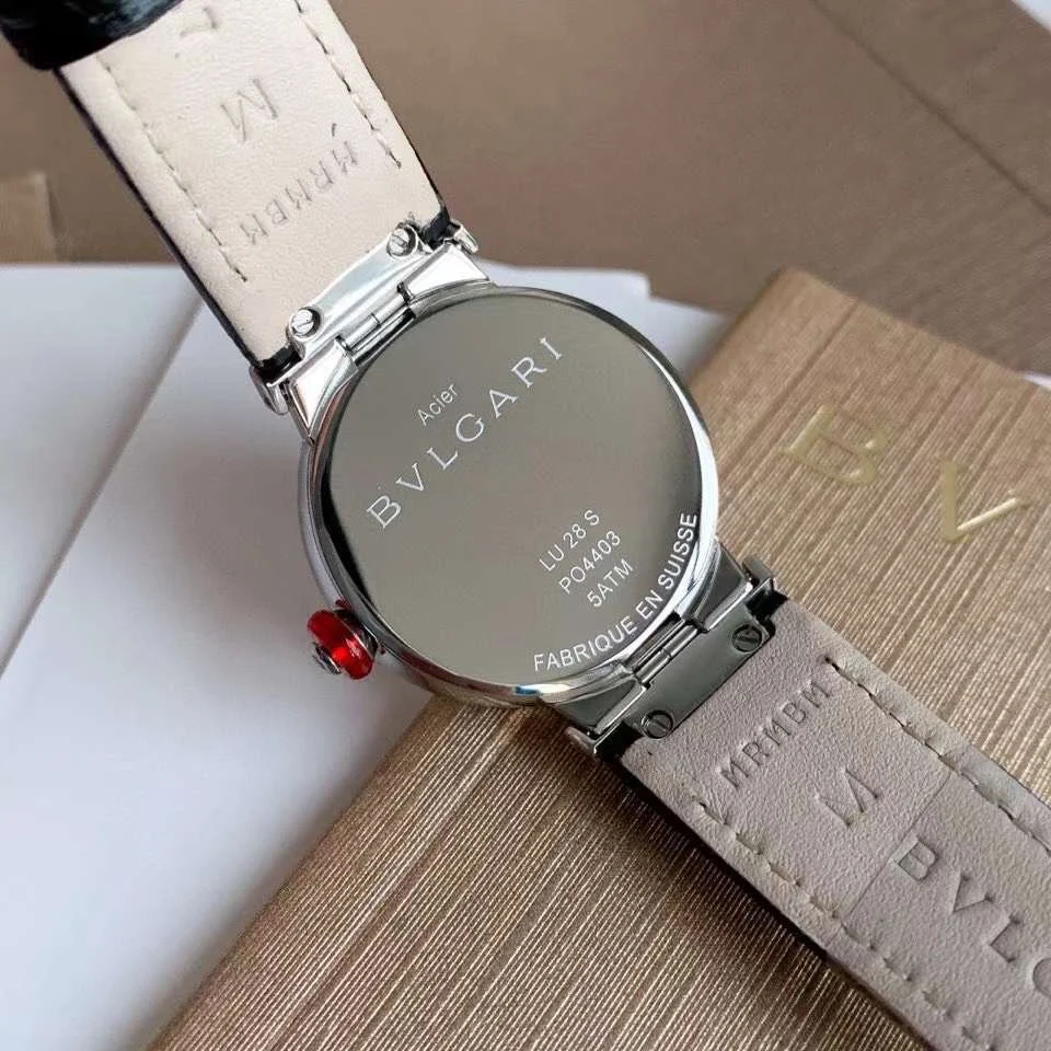 Bulgari Steel Diamond-Set 30mm — photographed off the sweep