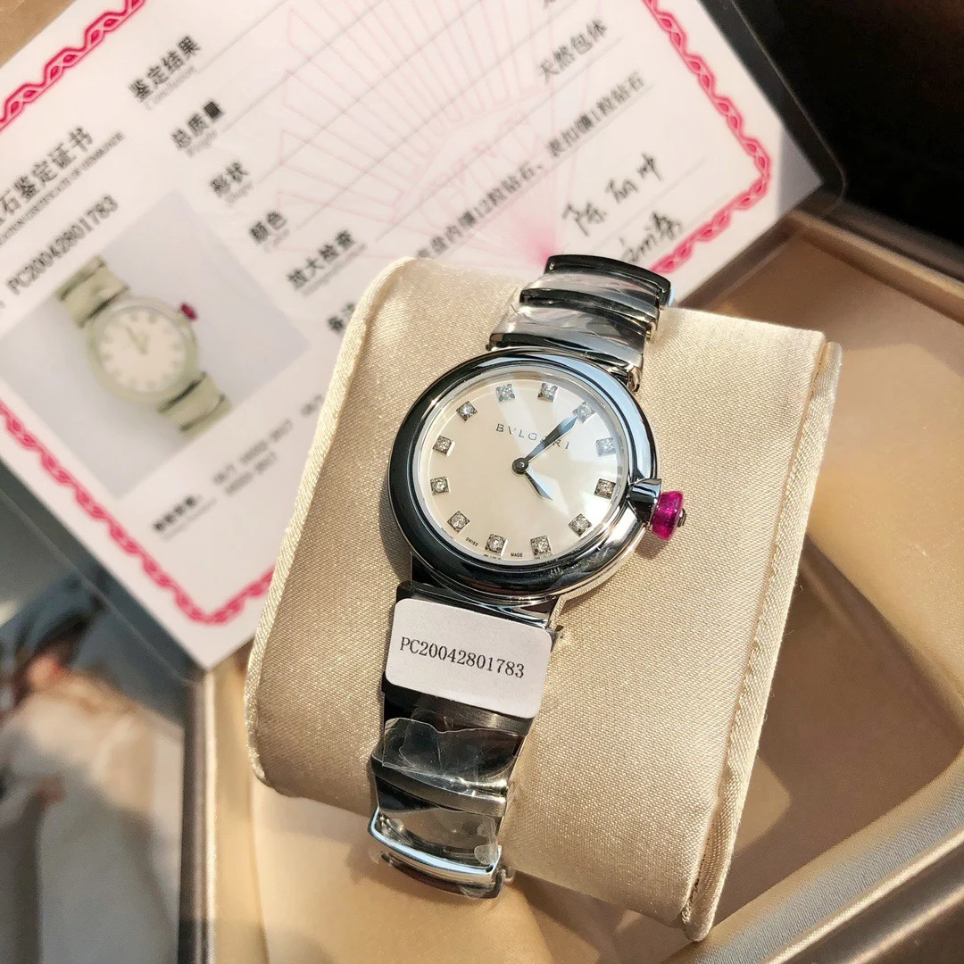 Bulgari Steel White Dial — photographed off the sweep