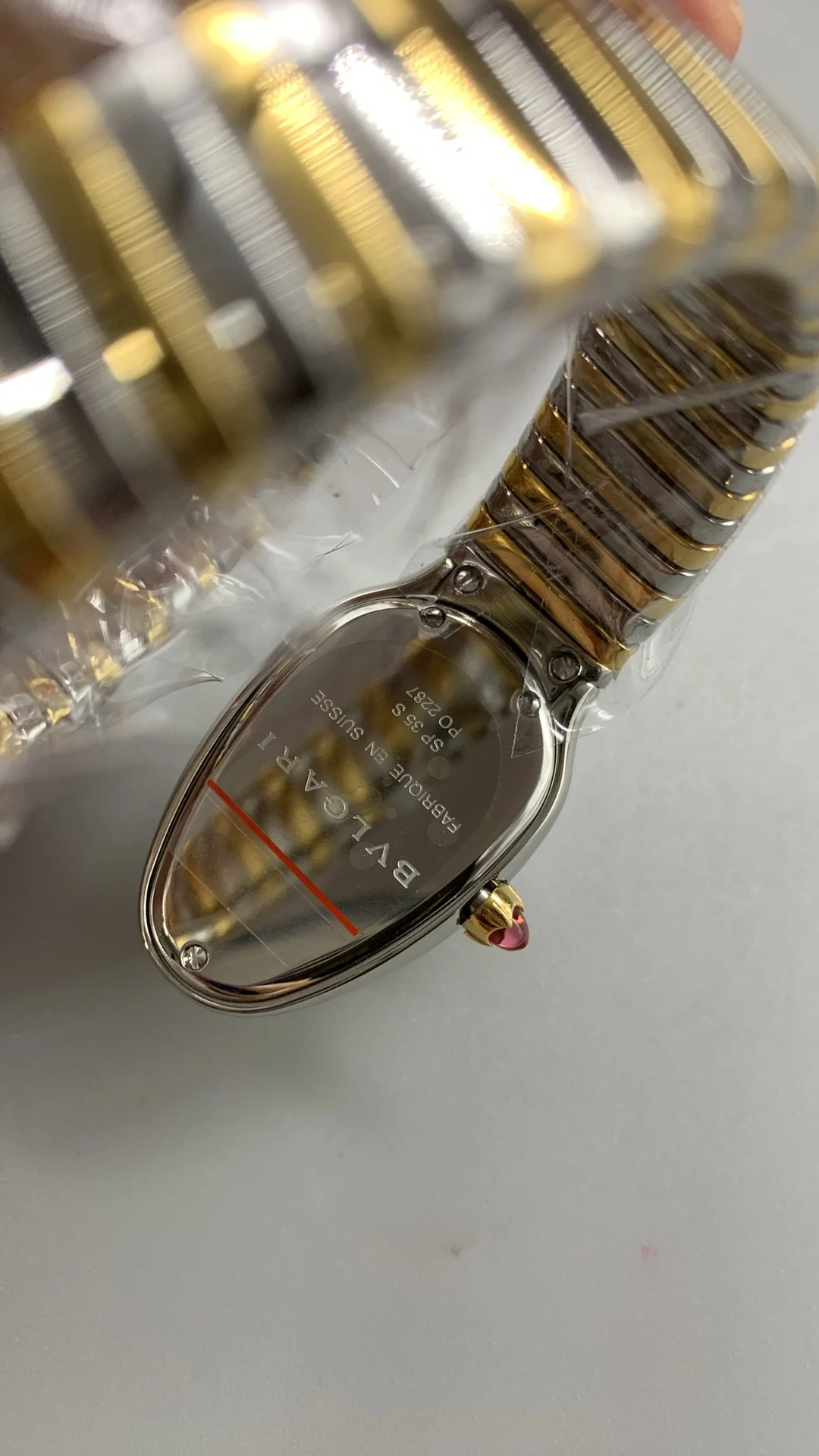 Bulgari Two-Tone — photographed off the sweep