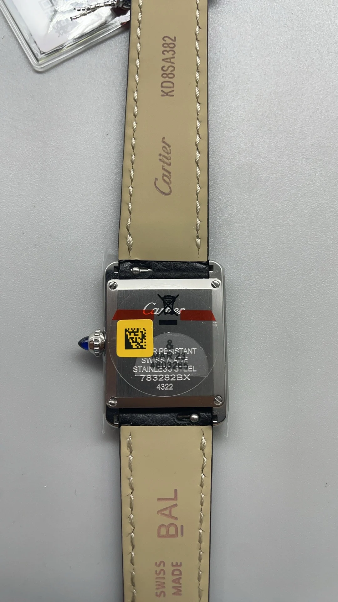 Cartier 29 × 22mm — photographed off the sweep