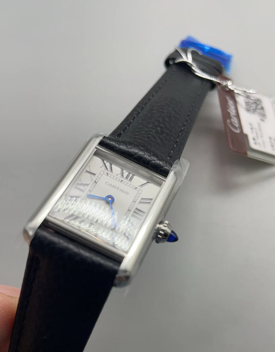 Cartier 29 × 22mm — photographed off the sweep