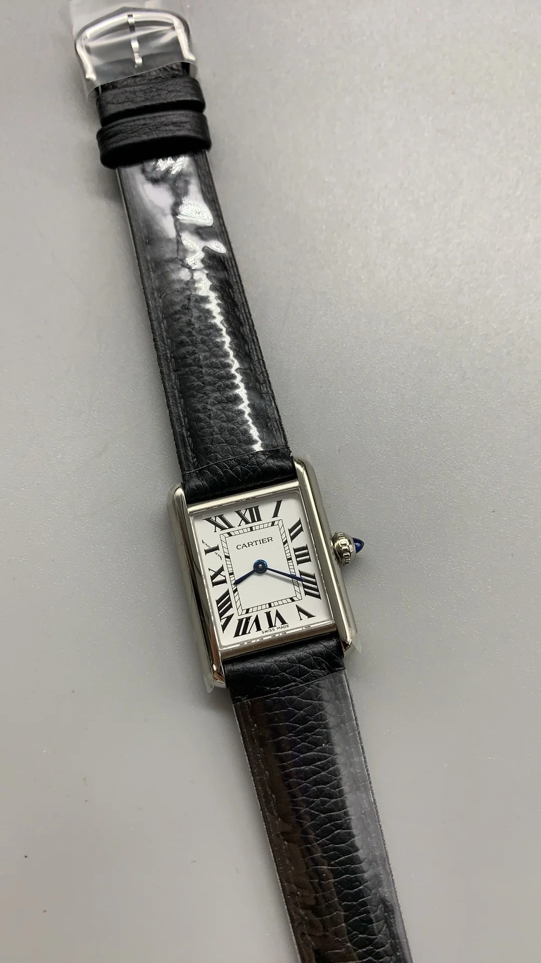 Cartier 29 × 22mm — photographed off the sweep