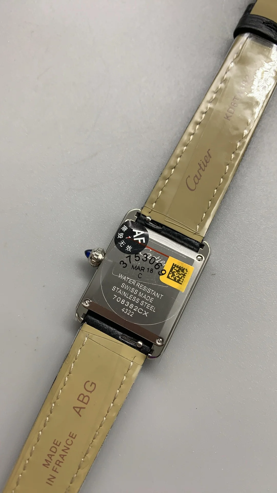 Cartier 29 × 22mm — photographed off the sweep