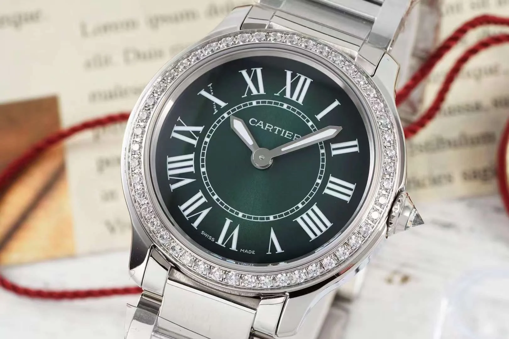 Cartier 29mm — photographed off the sweep