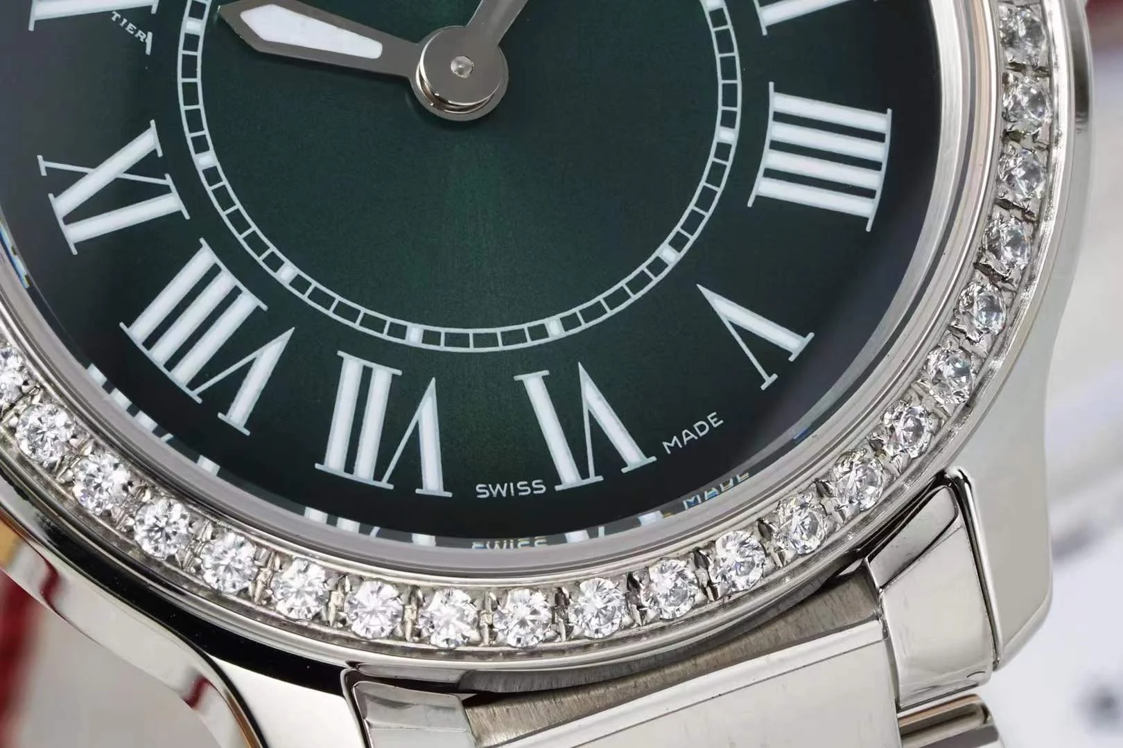 Cartier 29mm — photographed off the sweep