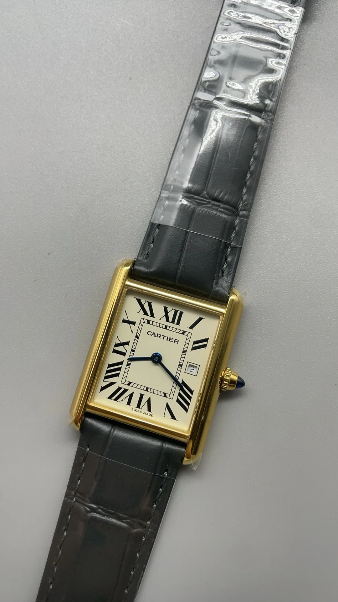 Cartier 33.7 × 25.5mm — photographed off the sweep