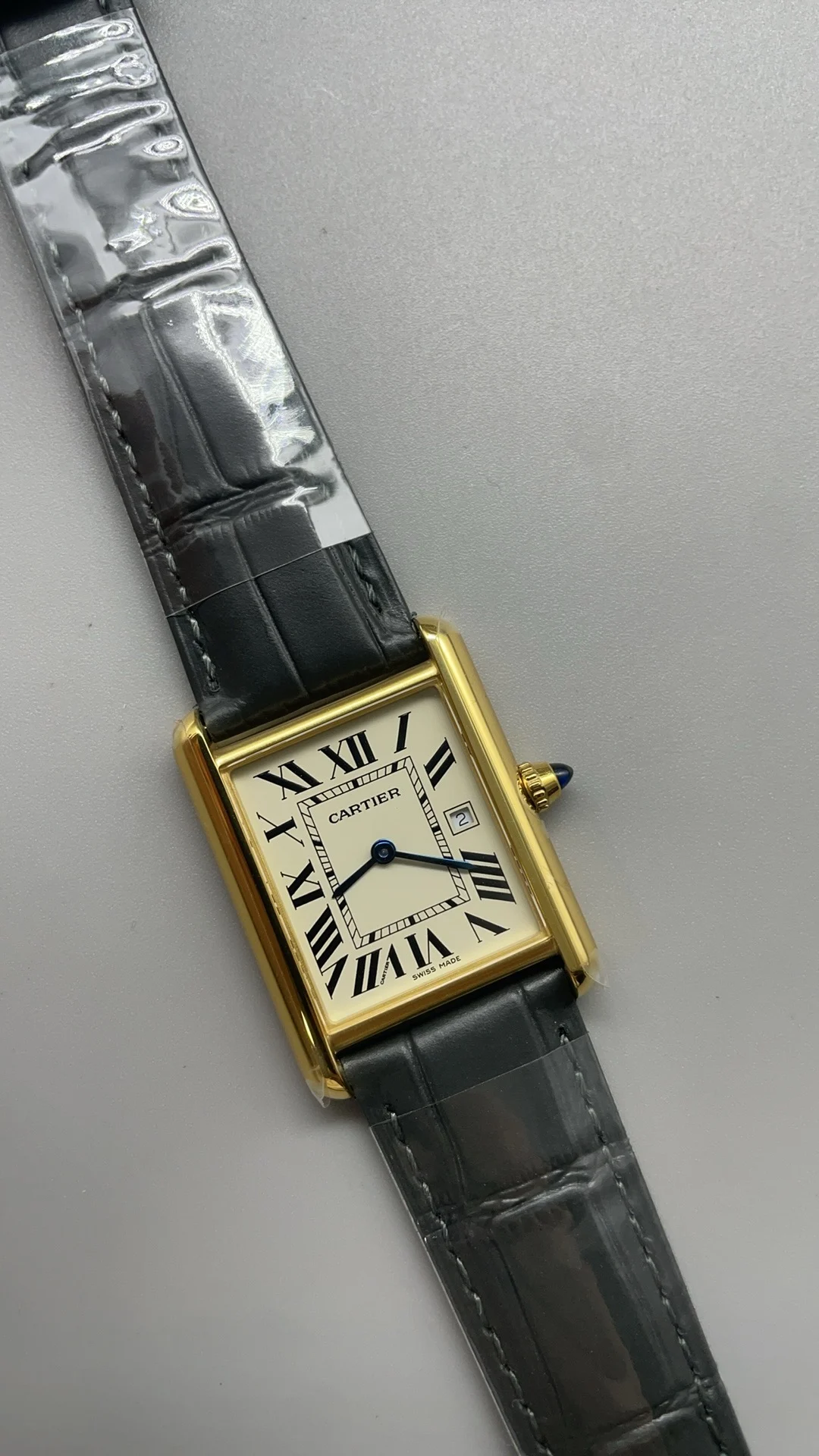 Cartier 33.7 × 25.5mm — photographed off the sweep