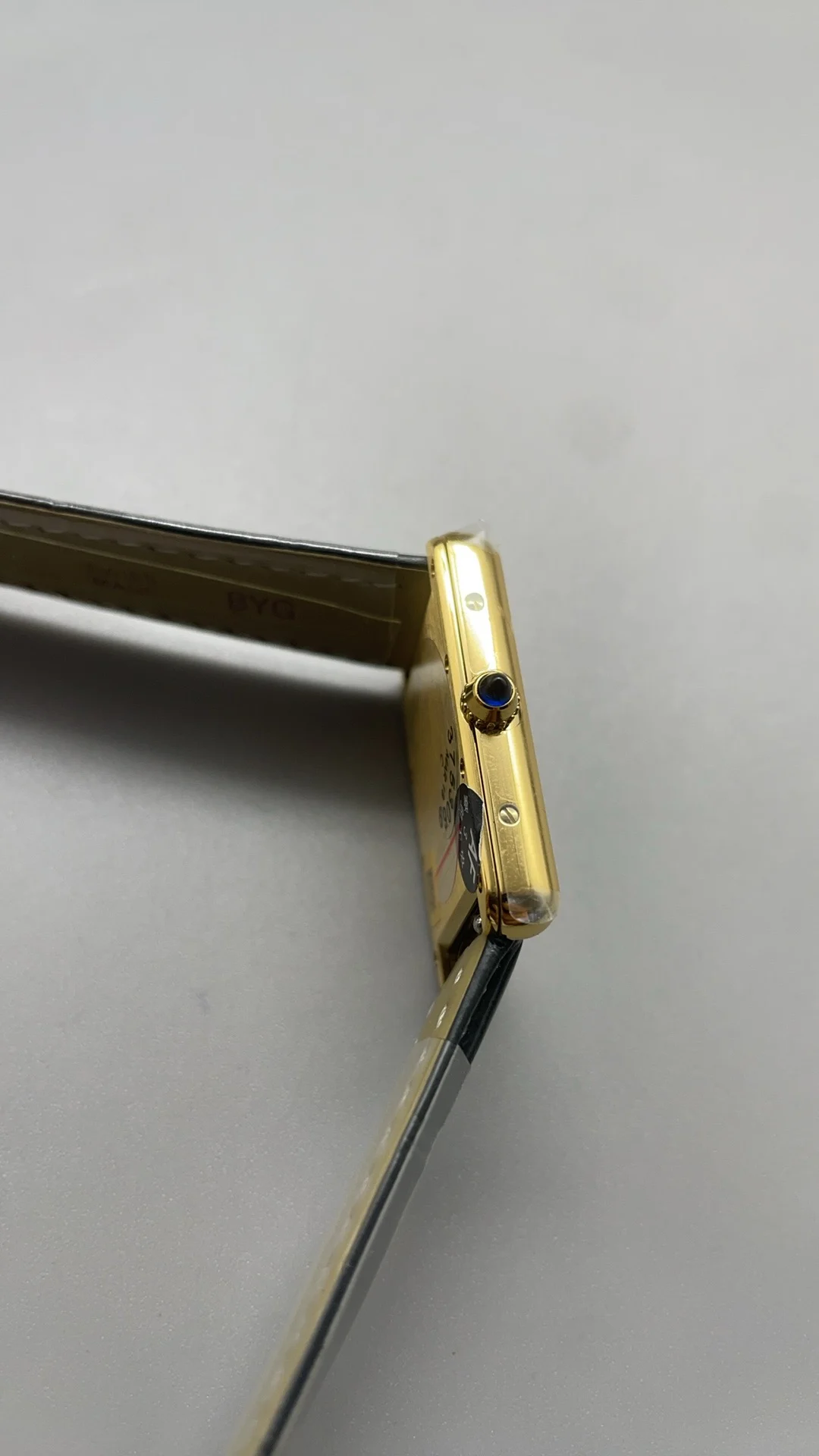 Cartier 33.7 × 25.5mm — photographed off the sweep