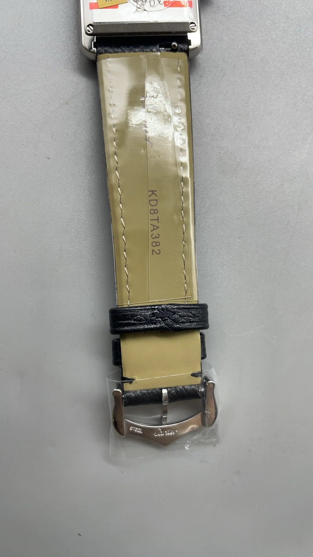 Cartier 33.7 × 25.5mm — photographed off the sweep