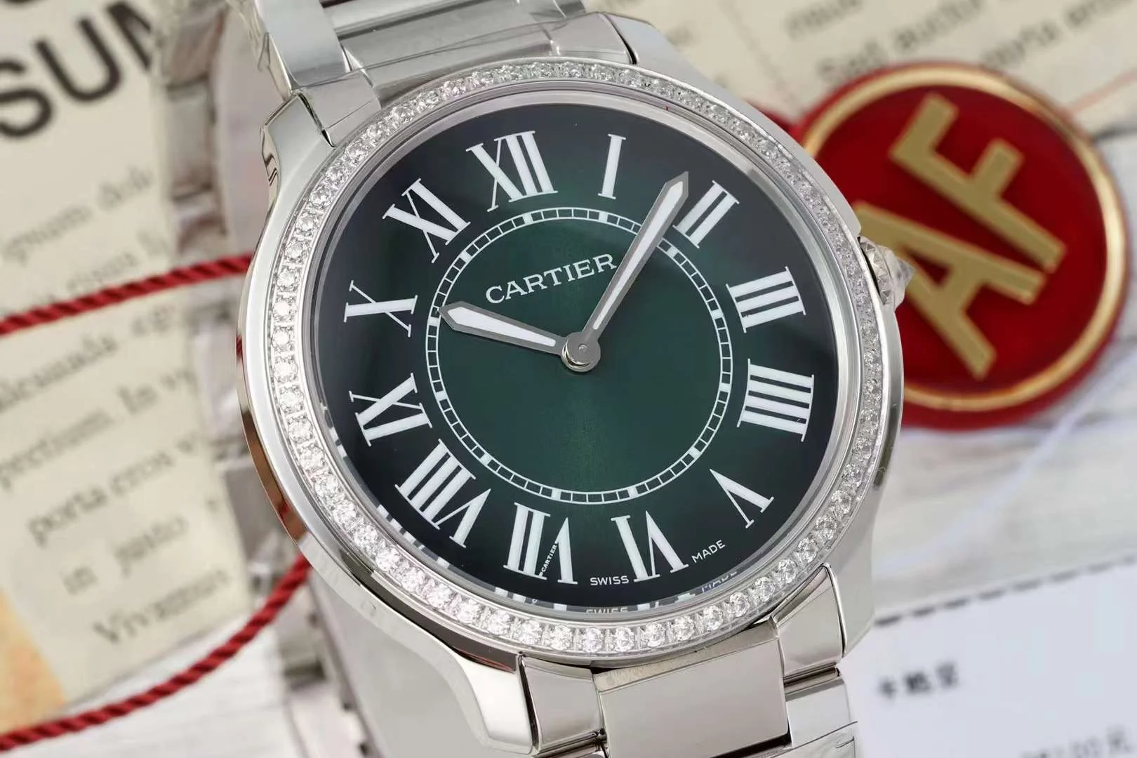 Cartier 36mm — photographed off the sweep