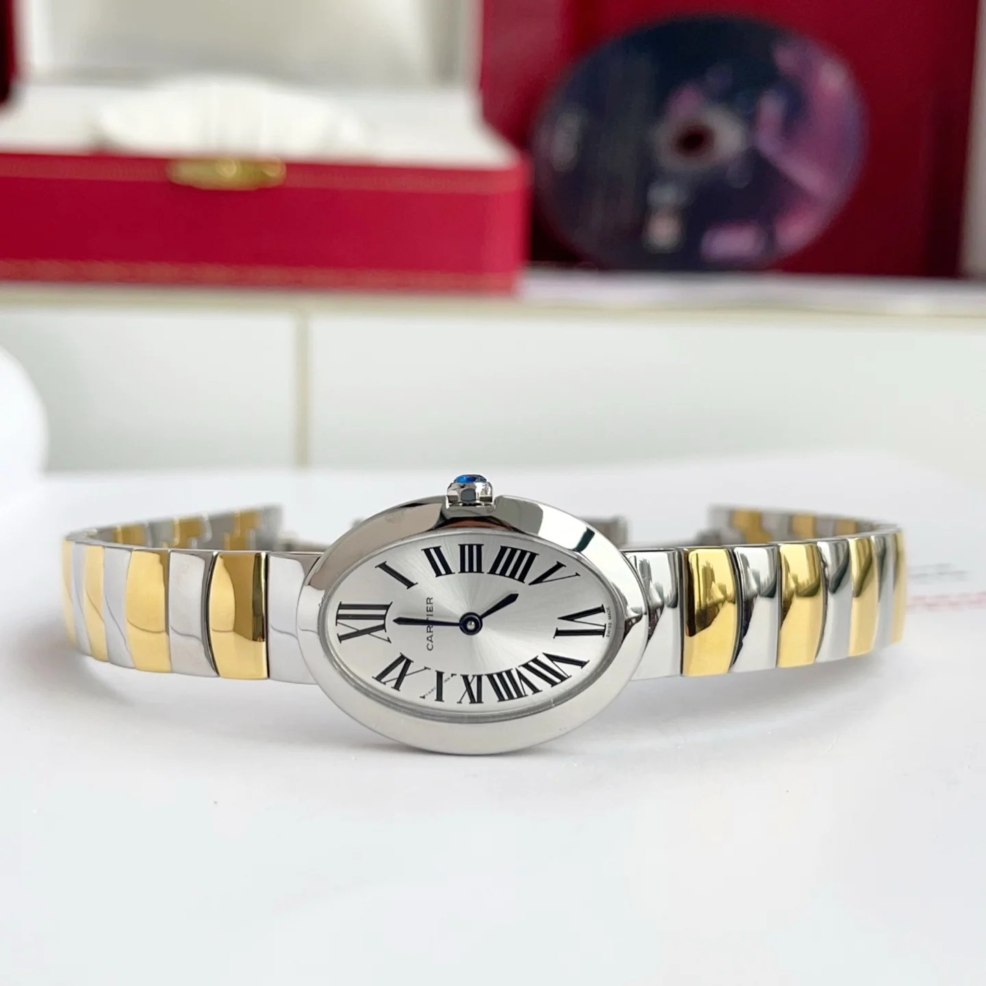 Cartier Baignoire Steel Silver Dial 23mm