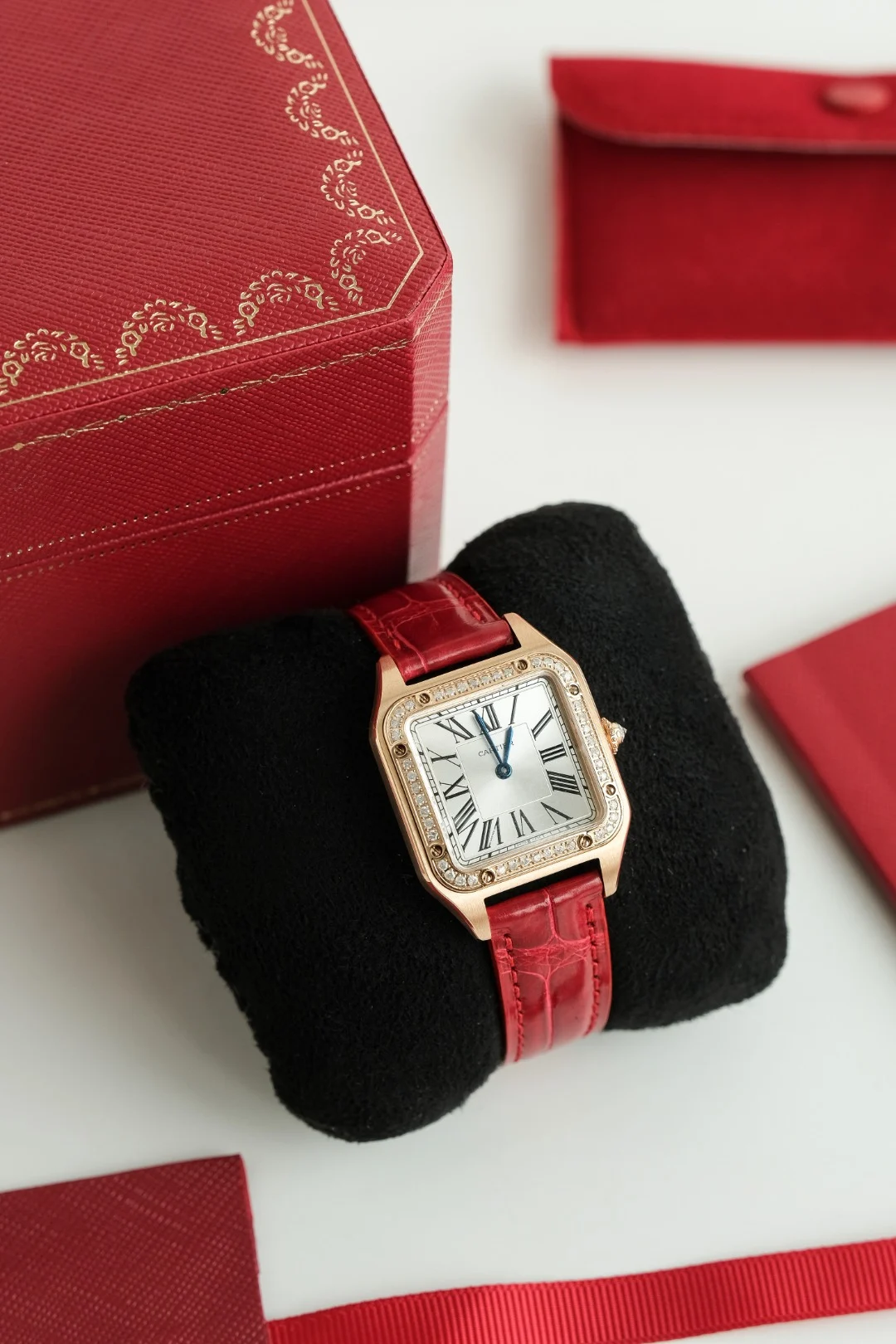 Cartier Ballon Bleu 28mm — photographed off the sweep