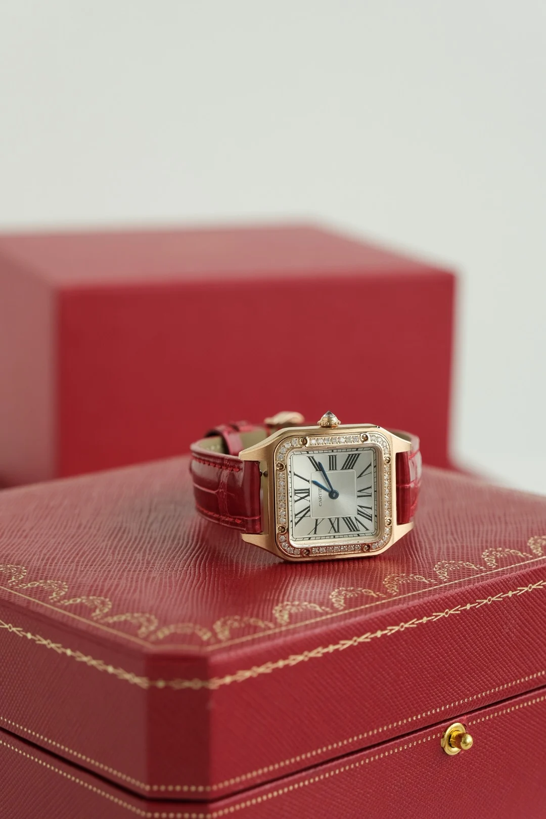 Cartier Ballon Bleu 28mm — photographed off the sweep