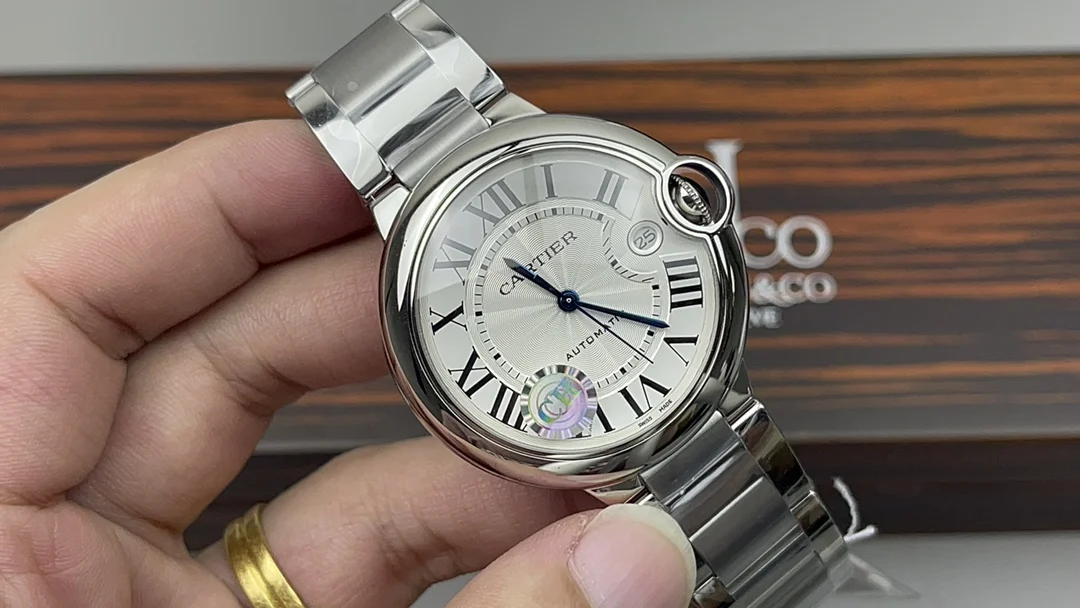 Cartier Ballon Bleu — photographed off the sweep