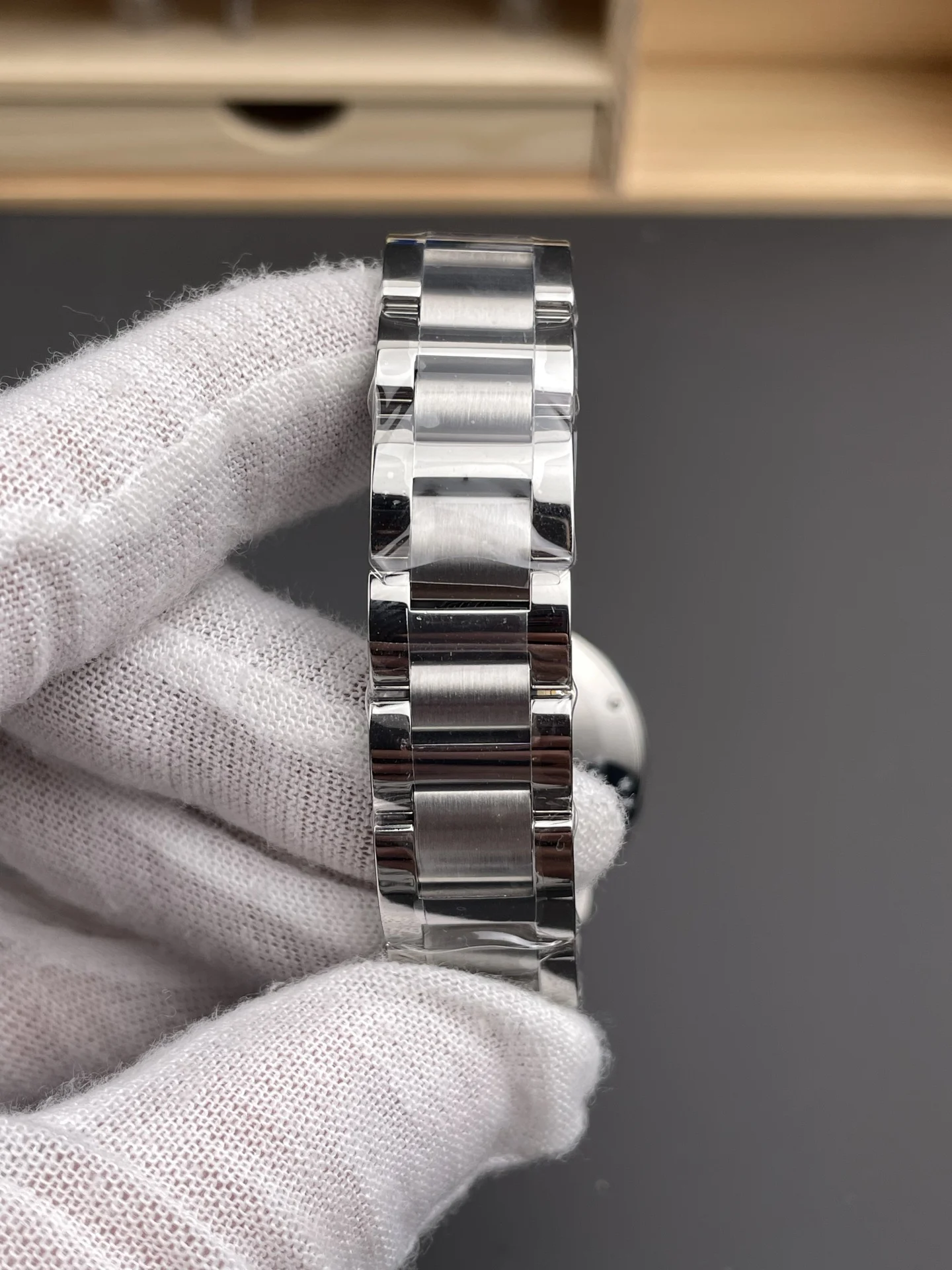 Cartier Ballon Bleu 33mm — photographed off the sweep