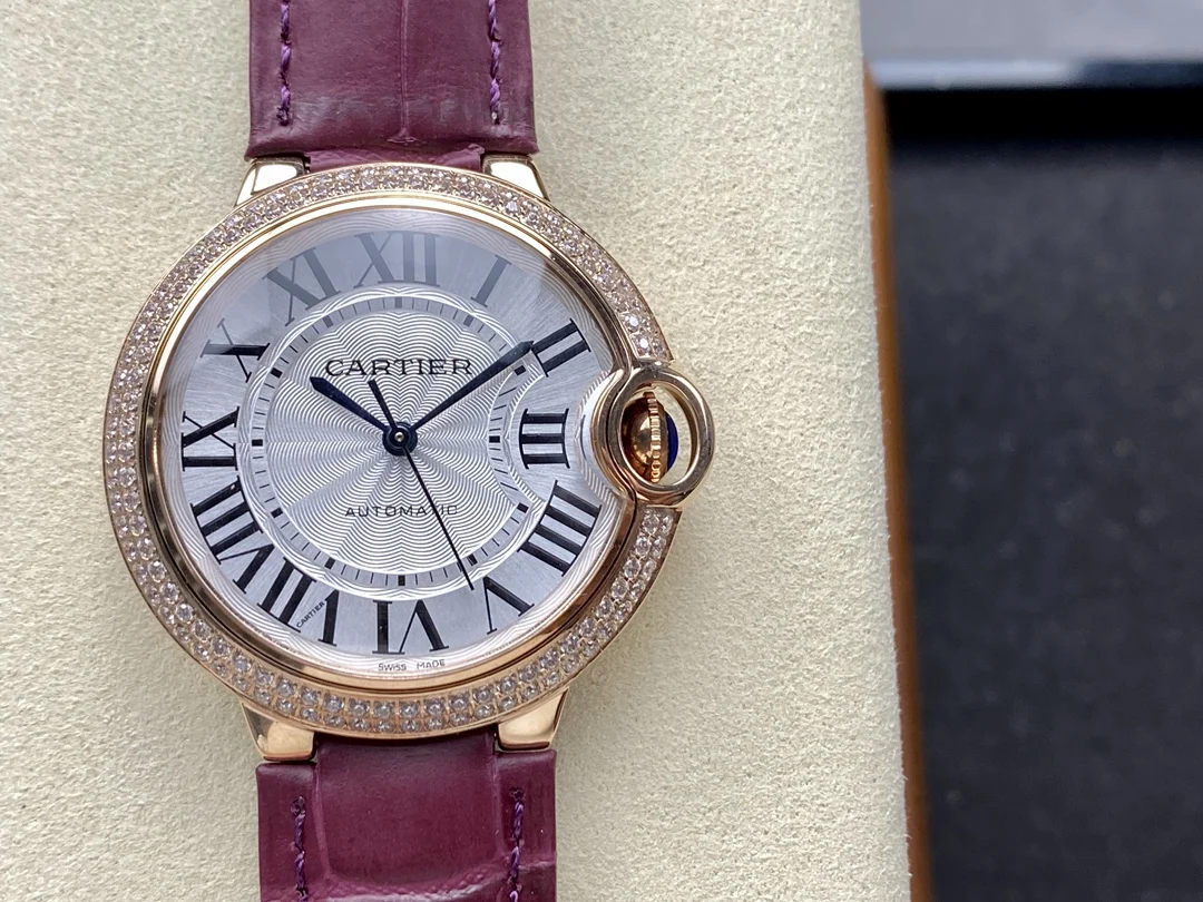 Cartier Ballon Bleu 36mm — photographed off the sweep